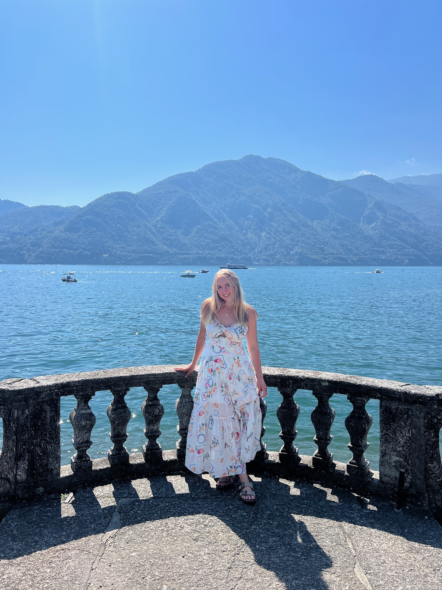 Alyssa by a lake in the mountains